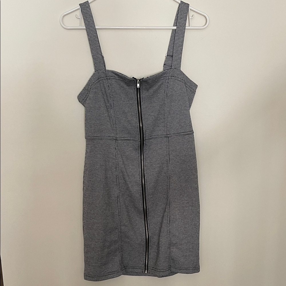 Forever 21 Black and White Checkered Mini Dress